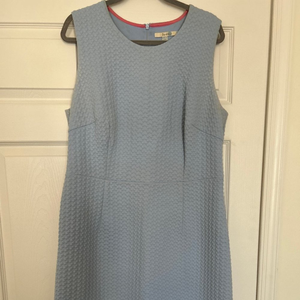 Boden Quilted Blue Sleeveless Dress, Size 16R
